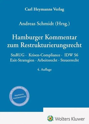 Hamburger Kommentar zum Restrukturierungsrecht | Andreas Schmidt | Buch | 2024