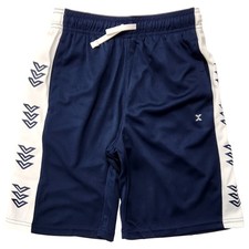 Xersion Boys Navy Blue Stripe Athletic Basketball Gym Shorts