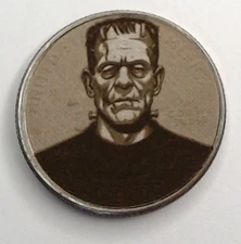 Frankenstein U.S. Clad Quarter Surface Engraved Hobo Nickel / Love Token