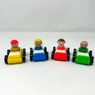 Vintage Fisher Price Little People | Parking Garage Car & Figures Lot | #930