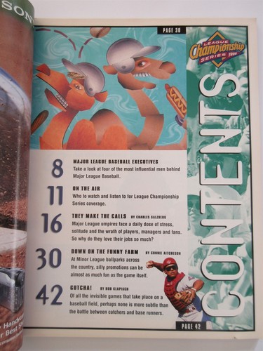New York Yankees vs Baltimore Orioles 1996 ALCS Program - Picture 2 of 9