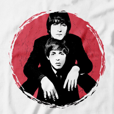 John Lennon and Paul McCartney T-Shirt The Beatles Music Tee