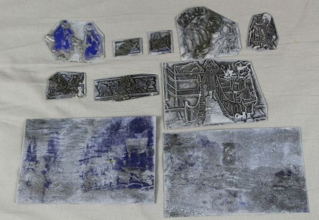 10x Klischee Clicheé - Druckplatten für Zeitung - ca. 3x2 bis ca. 12x8 cm. /101 10x Klischee Clicheé - Druckplatten für Zeitung - ca. 3x2 bis ca. 12x8 cm. /101