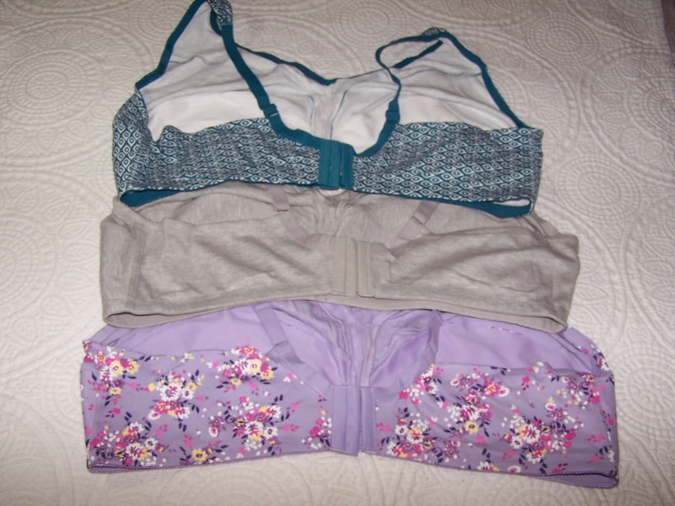 ¡NUEVO! Lote de 3 sujetadores Comfort Choice sin cables -Talla 54 DD- **MUY BONITOS** Foto 2 de 3