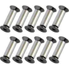 10pcs Knife Handle Bolt Rivets Scale Screw Fastener Nut Flat Hex Head Knives USA
