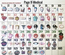 Medical/healthcare themed unbranded shoe charms, ready to ship, US seller