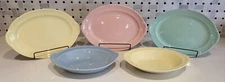 Set Of 5 Serving Pieces Taylor-Smith & Taylor LURAY LU-RAY PASTELS PLATES ETC