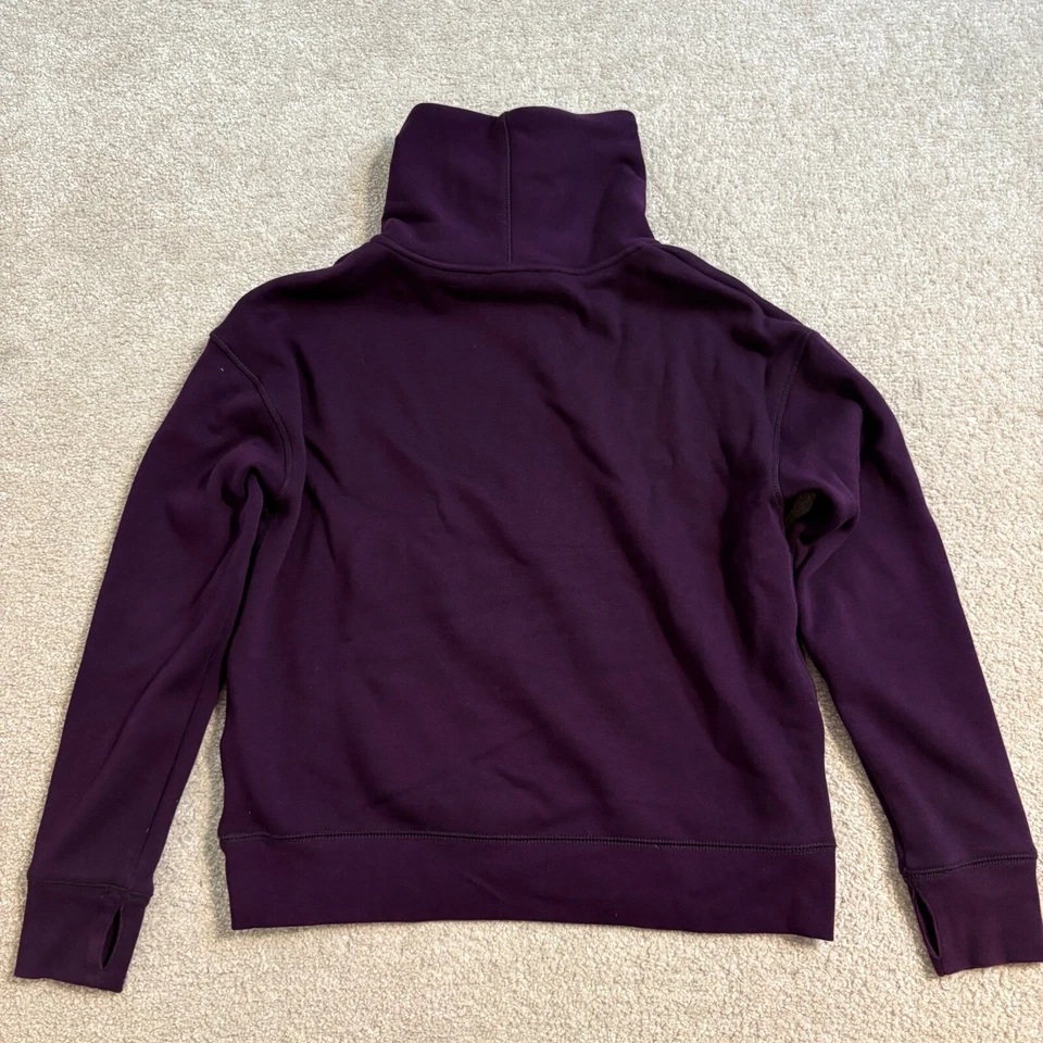 Lauren Ralph Lauren Fleece Lined Pullover Funnel Cowel Neck Sweatshirt Women  M - Image 2 of 4