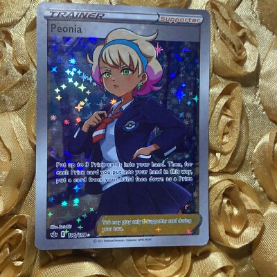 Peonia TRAINER Support ACG Anime Girl Goddess Holo Card