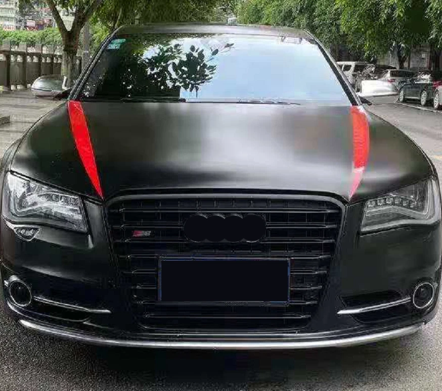 Parachoques delantero parrilla negra completa panal para Audi A8 D4 S8 2011 2012 2013 Foto 4 de 4