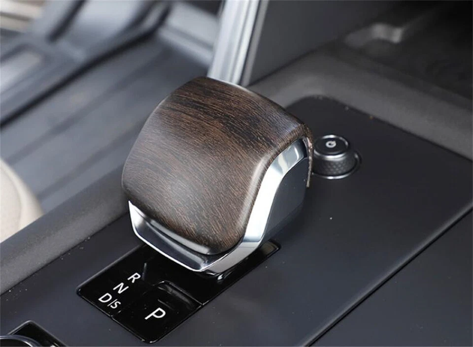 Cubierta de perilla de cambio de marchas de grano de roble para Land Rover Discovery 5 Range Rover Velar 21+ Foto 4 de 4