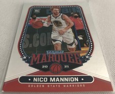 2020-21 Chronicles Marquee Basketball Nico Mannion Golden State Warriors Rookie