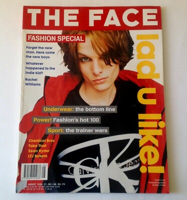 The Face Magazine Issue 83 Aug 95  w/ Stevee by Mario Testino, Chemical Bros