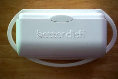 BETTER DISH BY KITCHEN CONCEPTS OFF WHITE FLIP TOP BUTTER KEEPER/PRE-OWNED