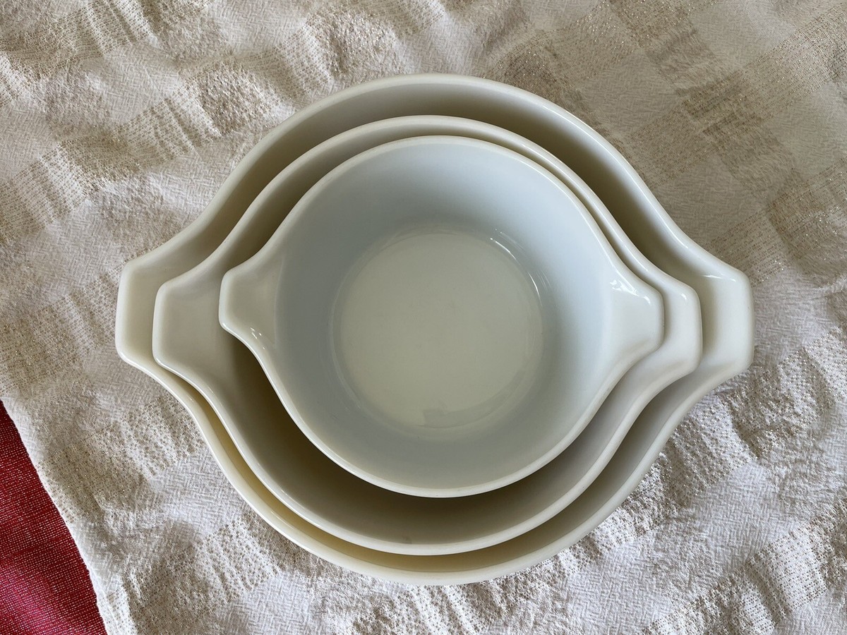 Vintage PYREX 473 474 475 Forest Fancies Mushroom Casserole Dish