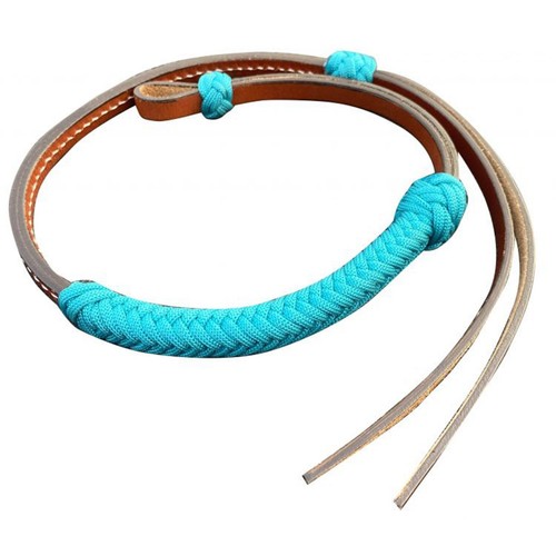 OVER & UNDER WHIP Medium Leather with Nylon Wrap ~ 32" Long x 1/2" Wide - Picture 7 of 7