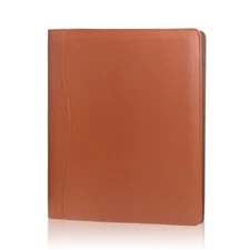 (Brown) Leather Portfolio Folder Padfolio Business Padfolio Organizer Document