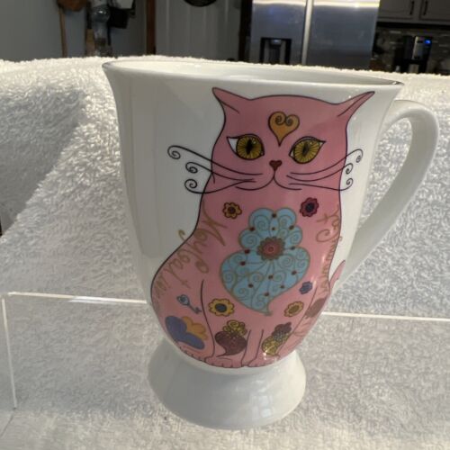 loja do gato preto by Marina Reis Ramos Porcelain fine bone cats Mug Cat Cup - Imagen 1 de 4