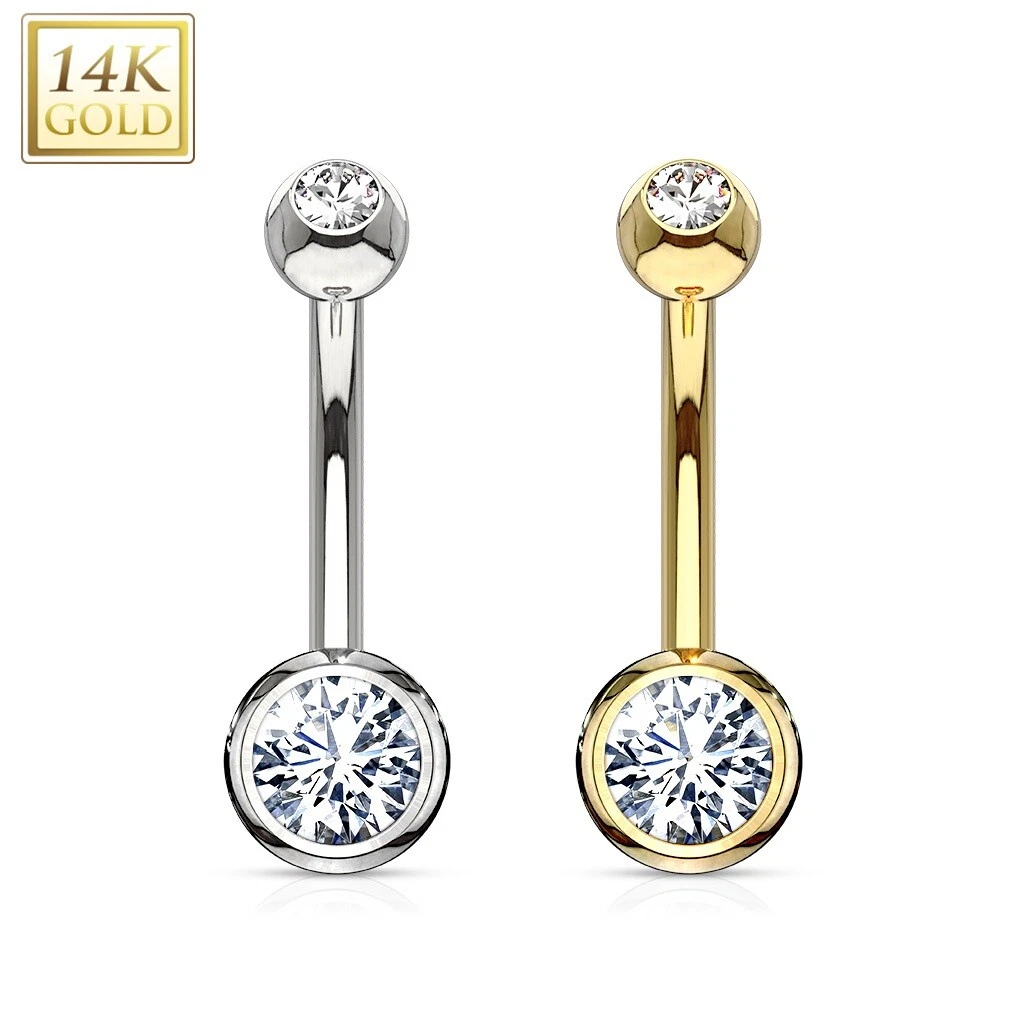 Gold belly button sale bar