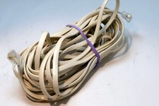 Telephone Phone Line Flat Cable 25 Feet RJ11 modular 6P4C 4Wire
