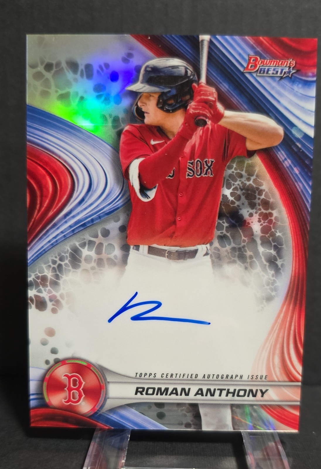 2024 Bowman's Best - Best of 2024 Autographs Roman Anthony #B24-RA Refractor