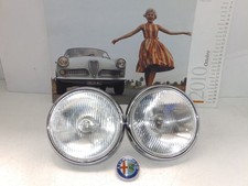 ALFA ROMEO GIULIETTA SPRINT 54/65 - FARI DX E SX Mm 160 COMPLETI DI CORNICE