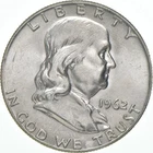 1962 D Franklin Half Dollar 90% Silver BU