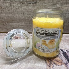 Yankee Candle Large Jar Easter Chicks Retired Scent 538g 2017 Pour VHTF New