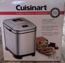 Cuisinart 2lb Compact Stainless Steel Bread Maker Light Silver - CBK-110P1