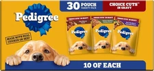 Pedigree Choice Cuts in Gravy Adult Soft Wet Dog Food Variety Pack, 3.5 oz. Pouc