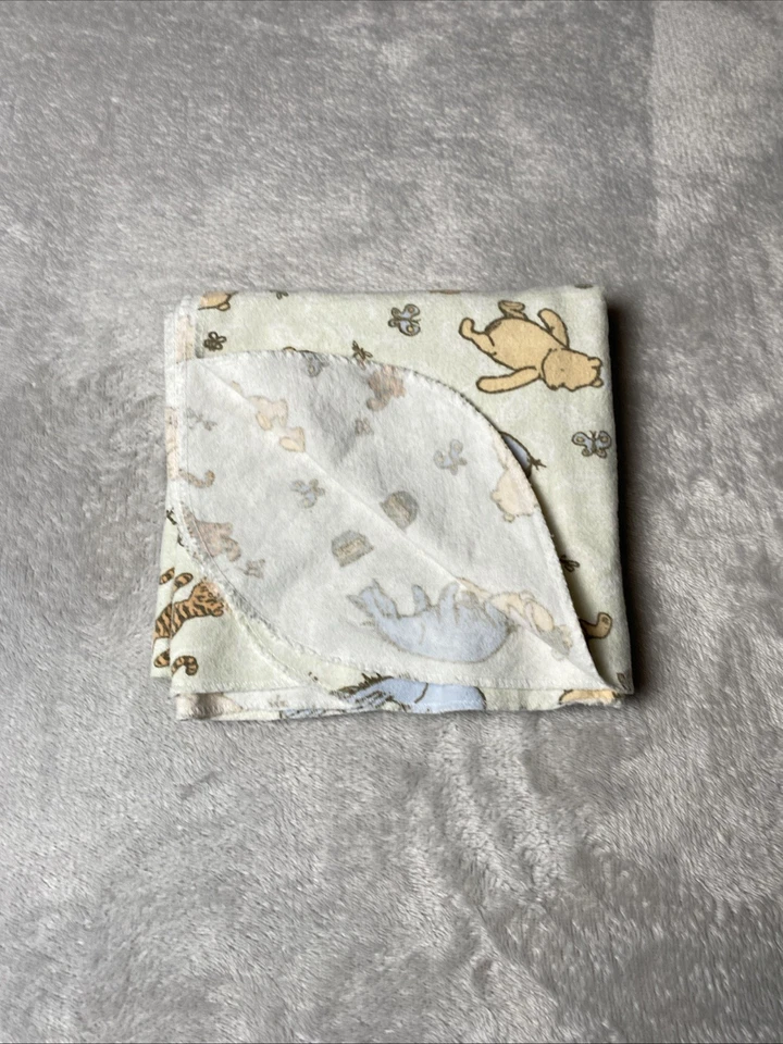 Vintage Winnie The Pooh Baby Receiving Blanket Disney Rare Eyore Tigger Piglet - Image 2 of 3
