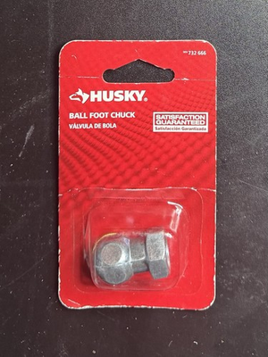#ad Husky Ball Foot Chuck 1 4quot; Female NPT Threads Built In Shut Off Valve $5.55