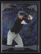 2025 Panini Prizm #22 Spencer Jones Fireworks New York Yankees