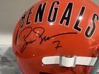 Boomer Esiason Autographed Full Size Replica Throwback Helmet - Beckett COA