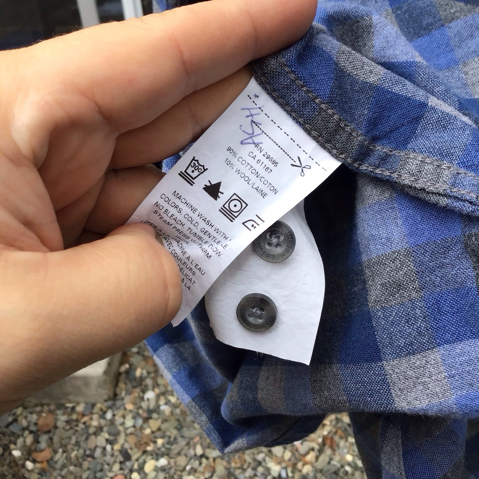 Pendleton Landry Blue Plaid Button Down Shirt Men… - image 6