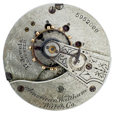 Antique 18s 1896 Waltham 17j Mechanical Hunter Pocket Watch Movement No. 15 USA
