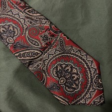 Stafford 100% Silk Necktie Paisley Pattern Mens Classic Tie