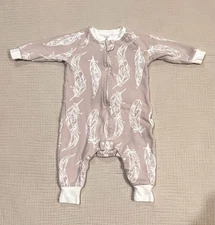 Nest Designs Organic Cotton Long Sleeve Footed Sleep Bag 1.0 TOG 6 to 18 Months