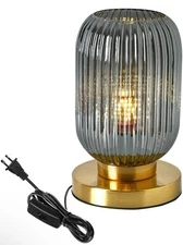 Bedside Table Lamp Mid Century Glass Table Lamps Modern Globe Table Lamp Gold De