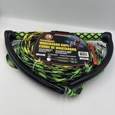 New - AIRHEAD 65' 3-Section Performance Waterski/Wakeboard Rope - WMR-518 Green