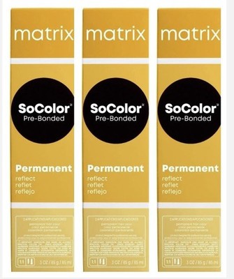 3 x MATRIX SOCOLOR REFLECT COLLECTION 6RR+ 2OZ ~ PACK OF 3