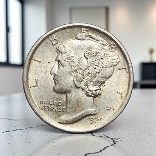 1920 Mercury Dime Uncirculated 90% Silver