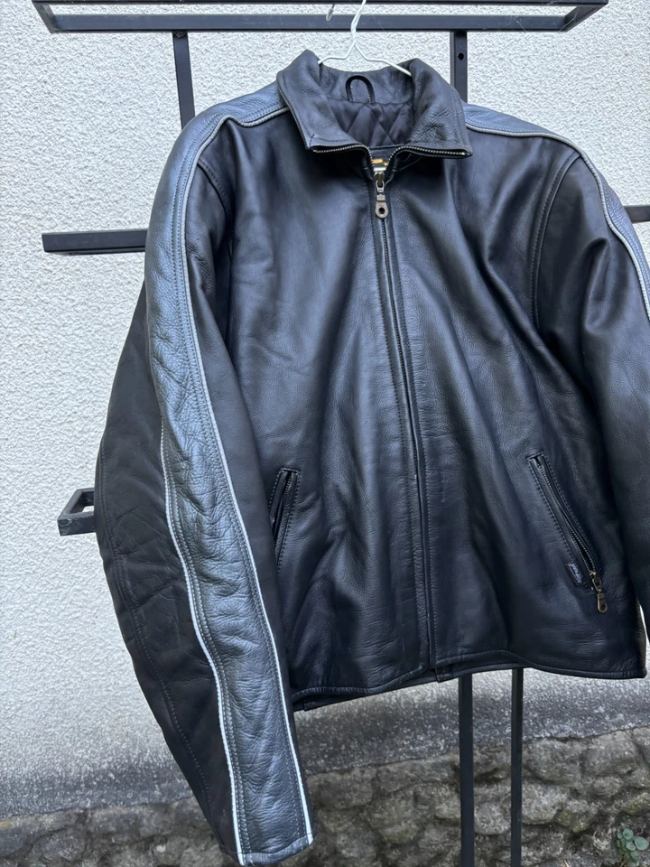 Rare VTG Yohji Yamamoto Style Cropped Kanye Boxy Leather Jacket - Image 3 of 4