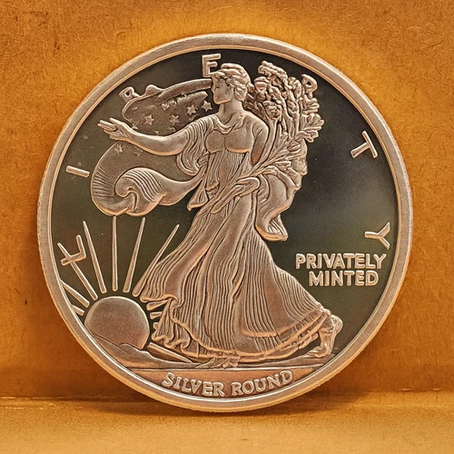 2025 .999 Silver Walking Liberty Silver Round Bullion Coin .5 Oz