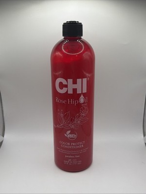 CHI Rose Hip Oil Color Protect Conditioner Sulfate & Paraben Free 25oz *No Pump*