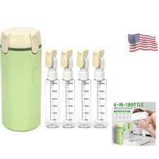 4 in 1 Travel Dispenser,4 Pack 30ML Travel Bottles for Toiletries,Refillable,...