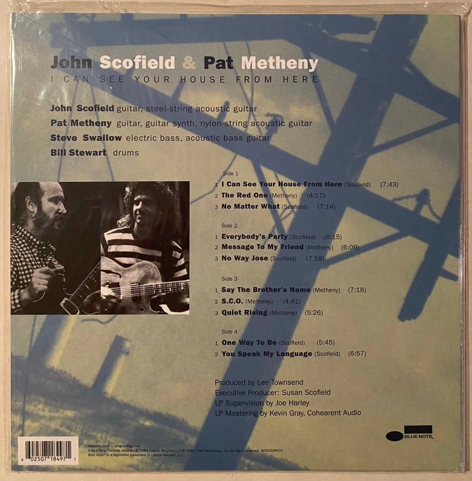 JOHN SCOFIELD & PAT METHENY I Can See Your House from Here 180 gram NEW 2 x LP - Image 2 of 3