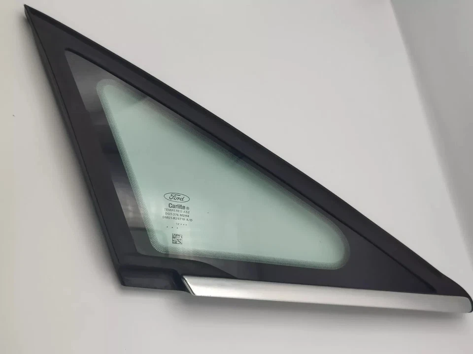 Ford C-Max 13-18 pilar delantero derecho esquina ventilación puerta vidrio cromo ventana OEM Foto 3 de 4
