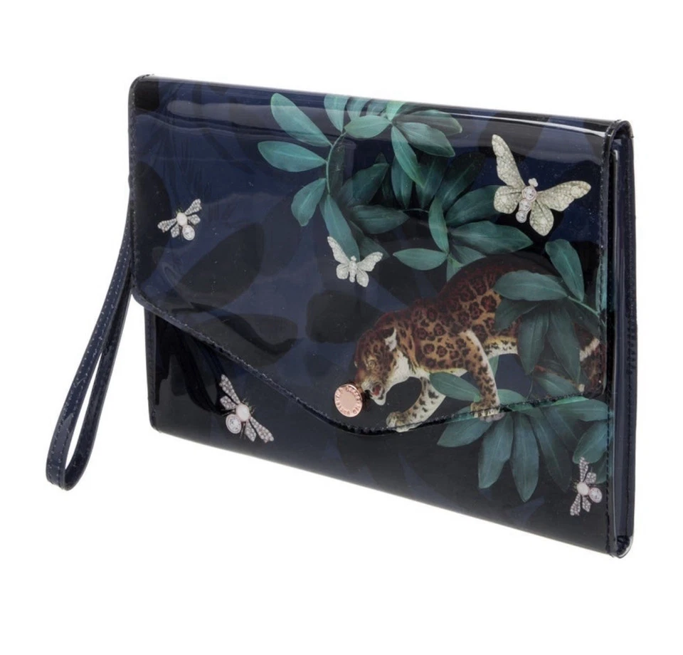 Ted Baker Patent Leather Clutch - Image 4 of 4
