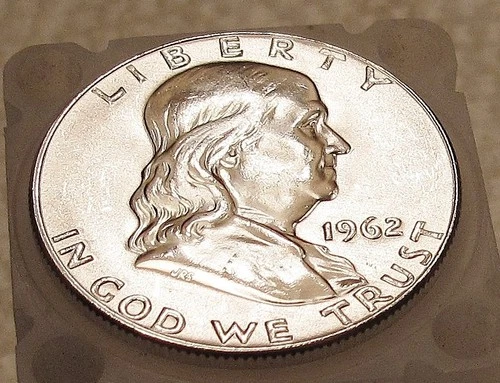 1962  D   Brilliant Uncirculated Franklin  EYE POPPING LUSTER  #314-9